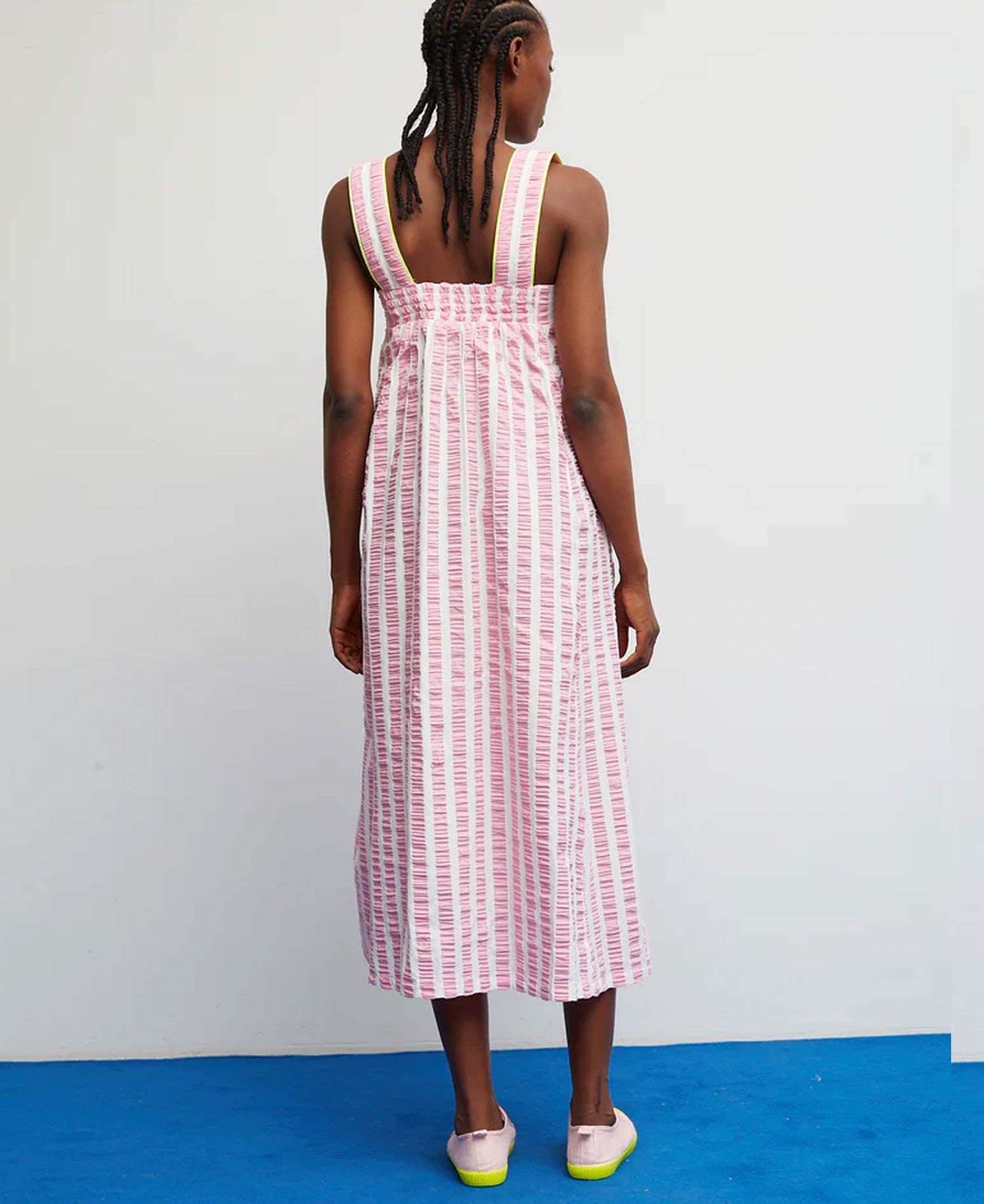 Lemonade Dress - Rose Stripes