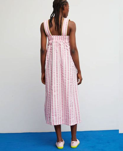 Lemonade Dress - Rose Stripes