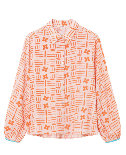 Magia Print Shirt - Rosso Red