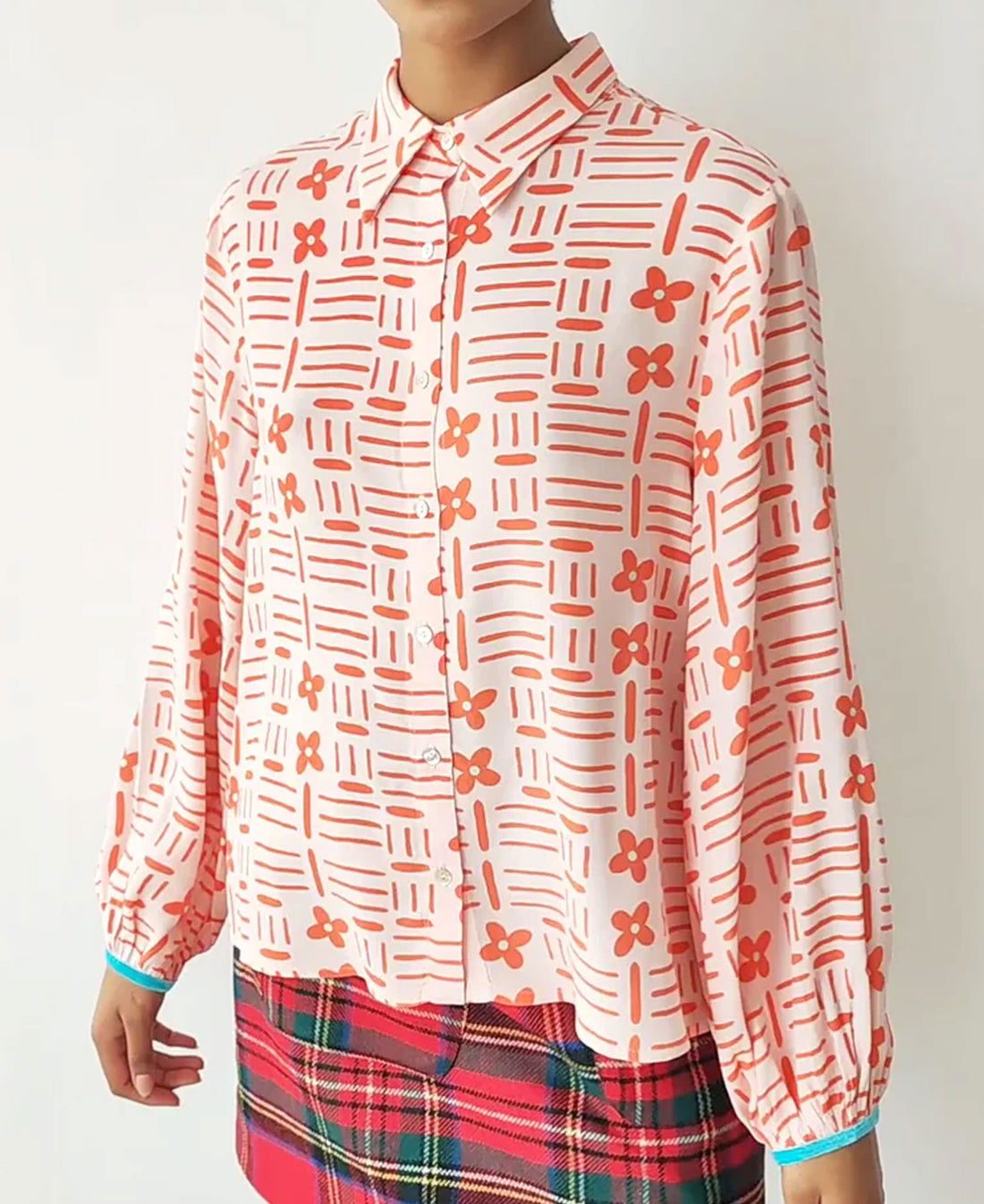Magia Print Shirt - Rosso Red