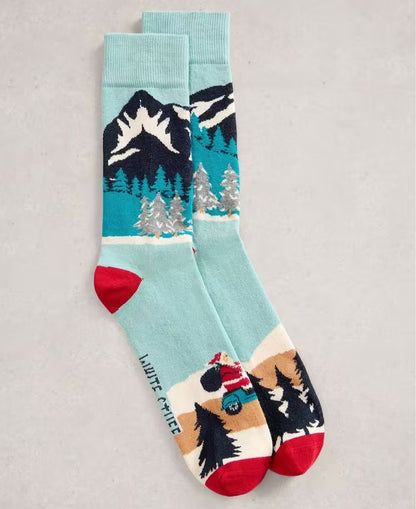 Driving Santa In A Cracker - Blue Multi