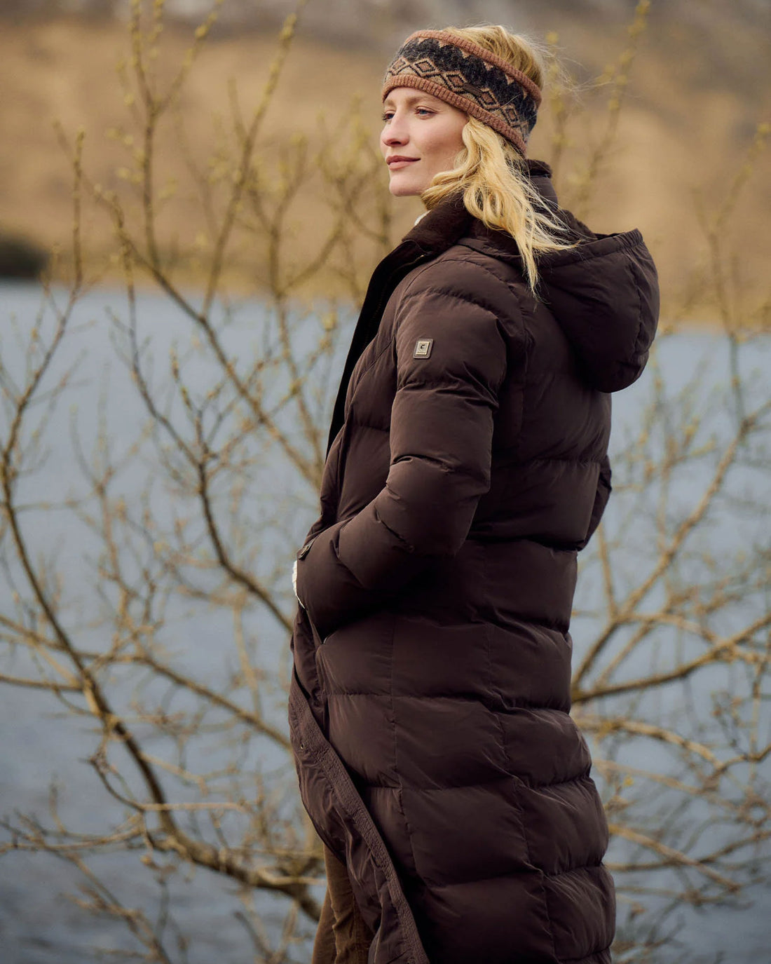 Aldborough Full Length Technical Down Jacket - Mahogany