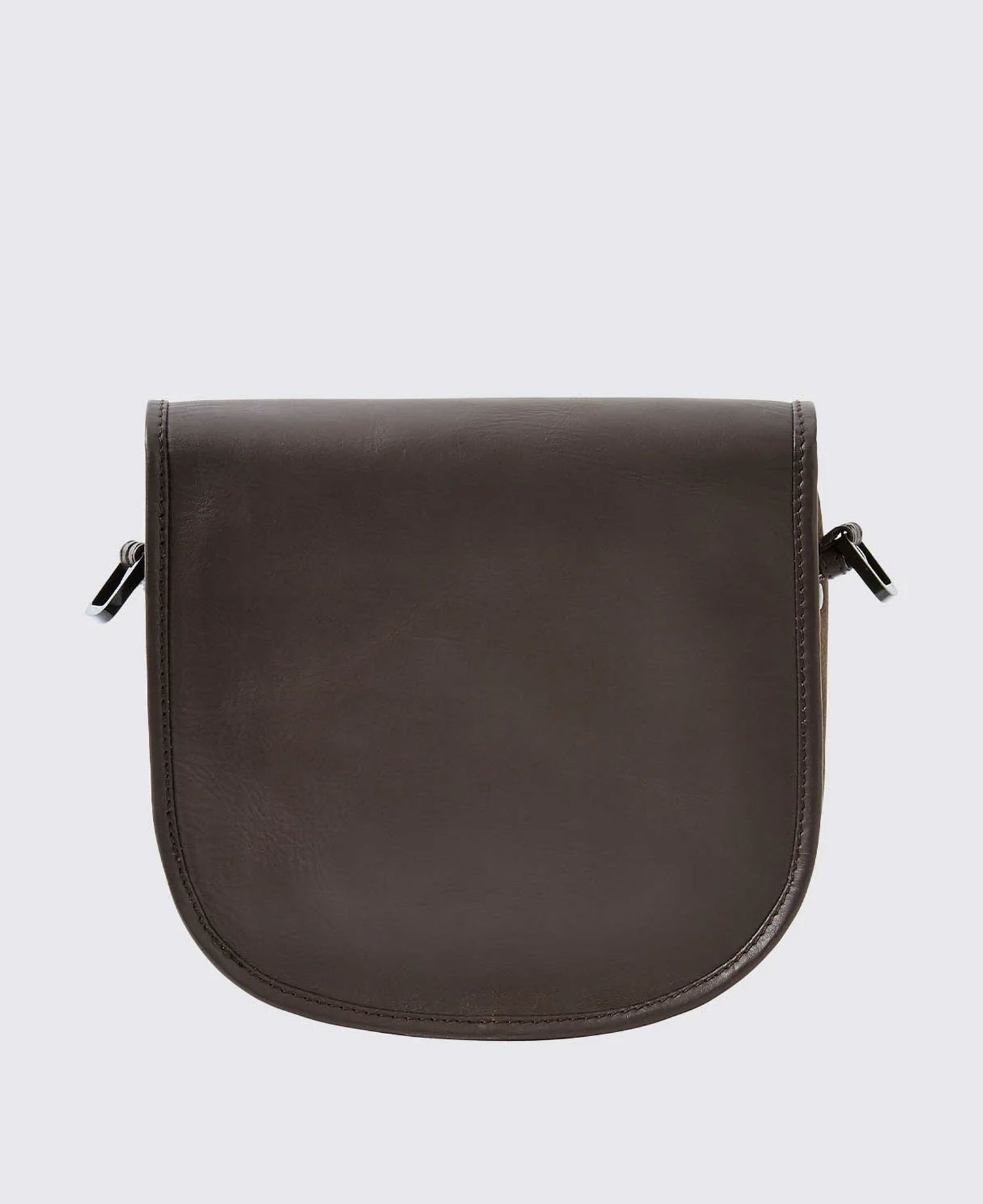 Clara Leather Saddle Bag - Walnut