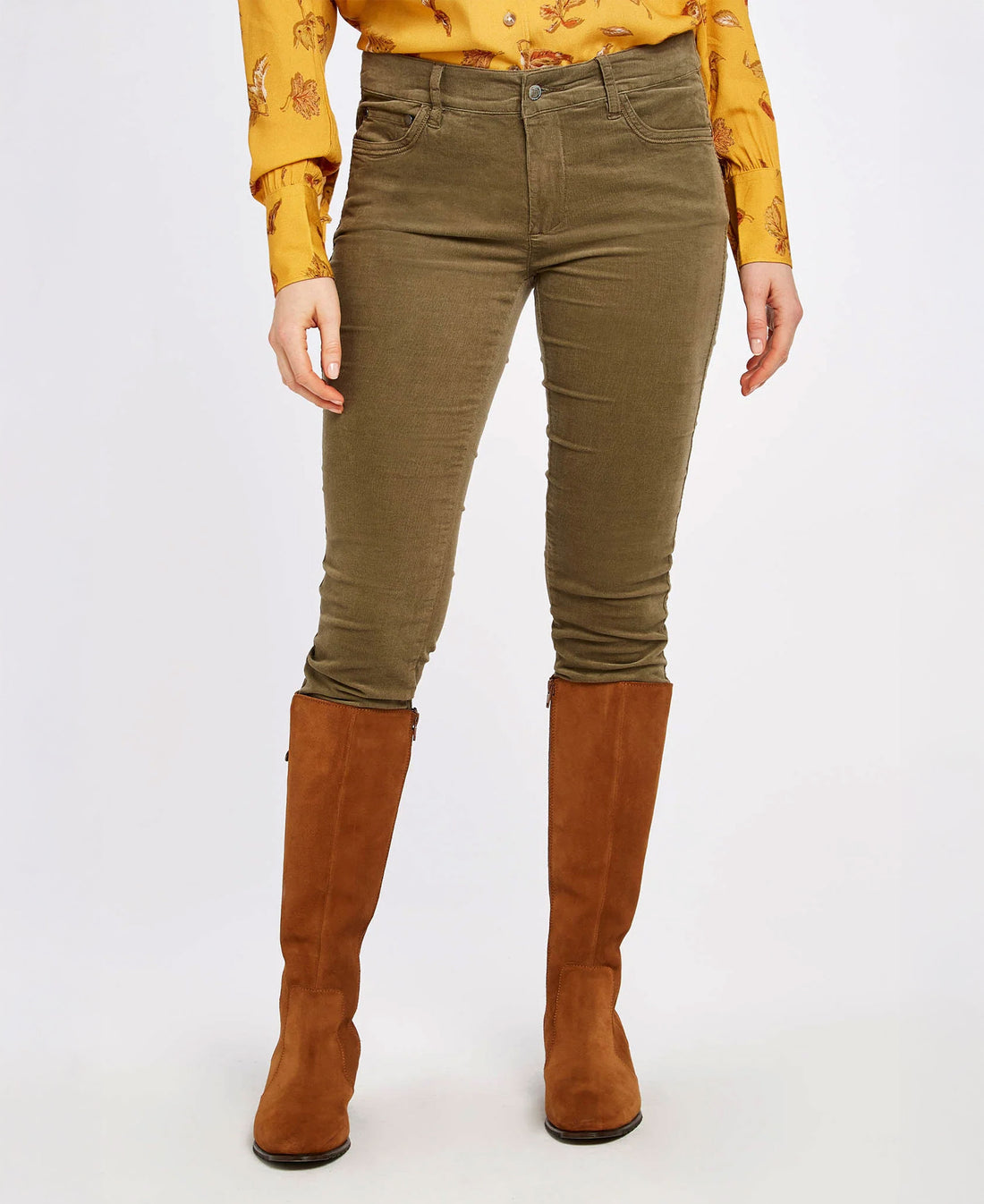 Honeysuckle Jeans - Dusky Green