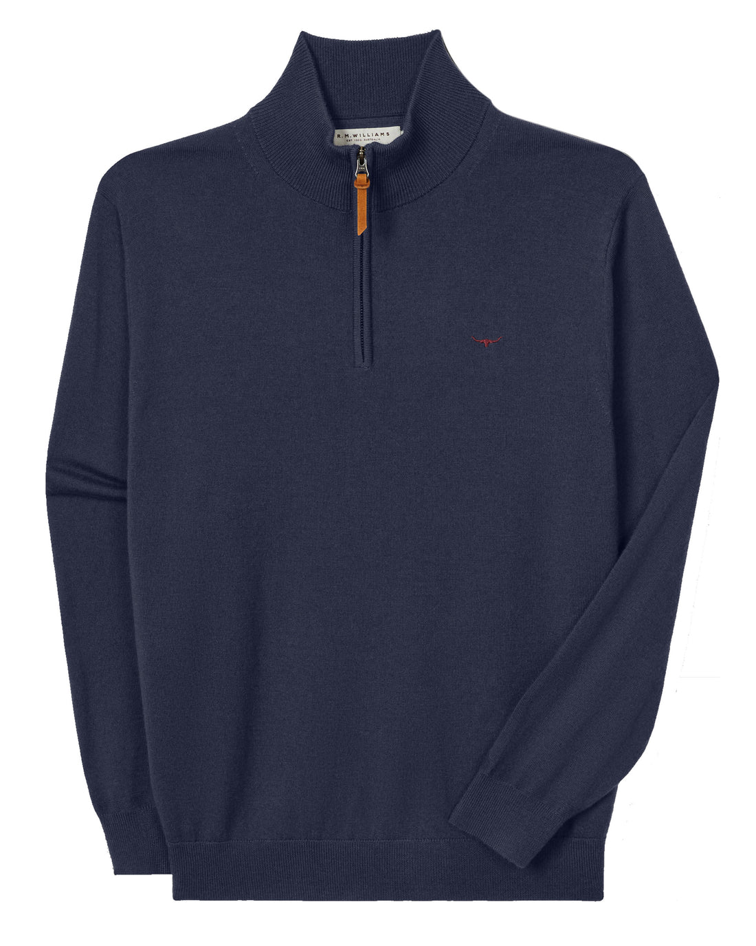 Ernest Merino 1/4 Zip Knit - Navy