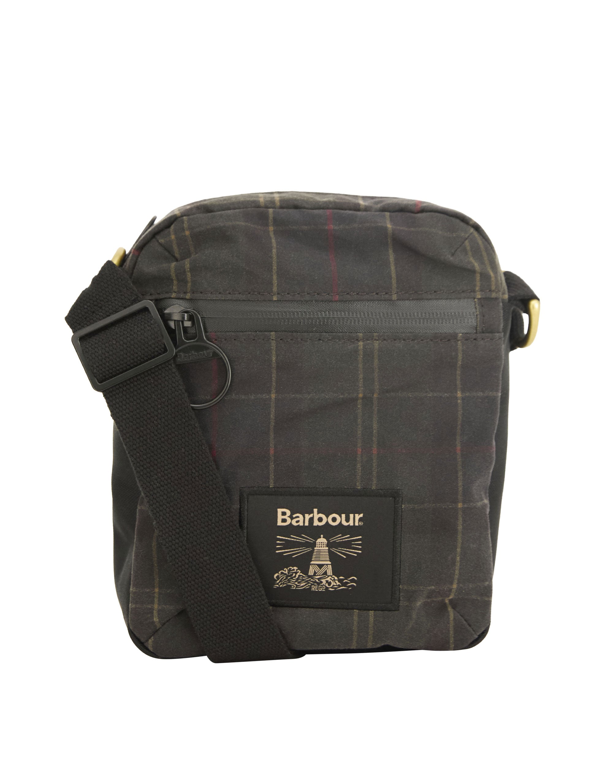 Field Tartan Wax Crossbody Bag - Dark Classic Tartan