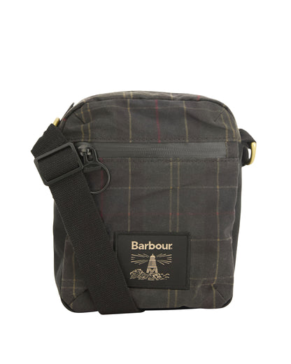 Field Tartan Wax Crossbody Bag - Dark Classic Tartan