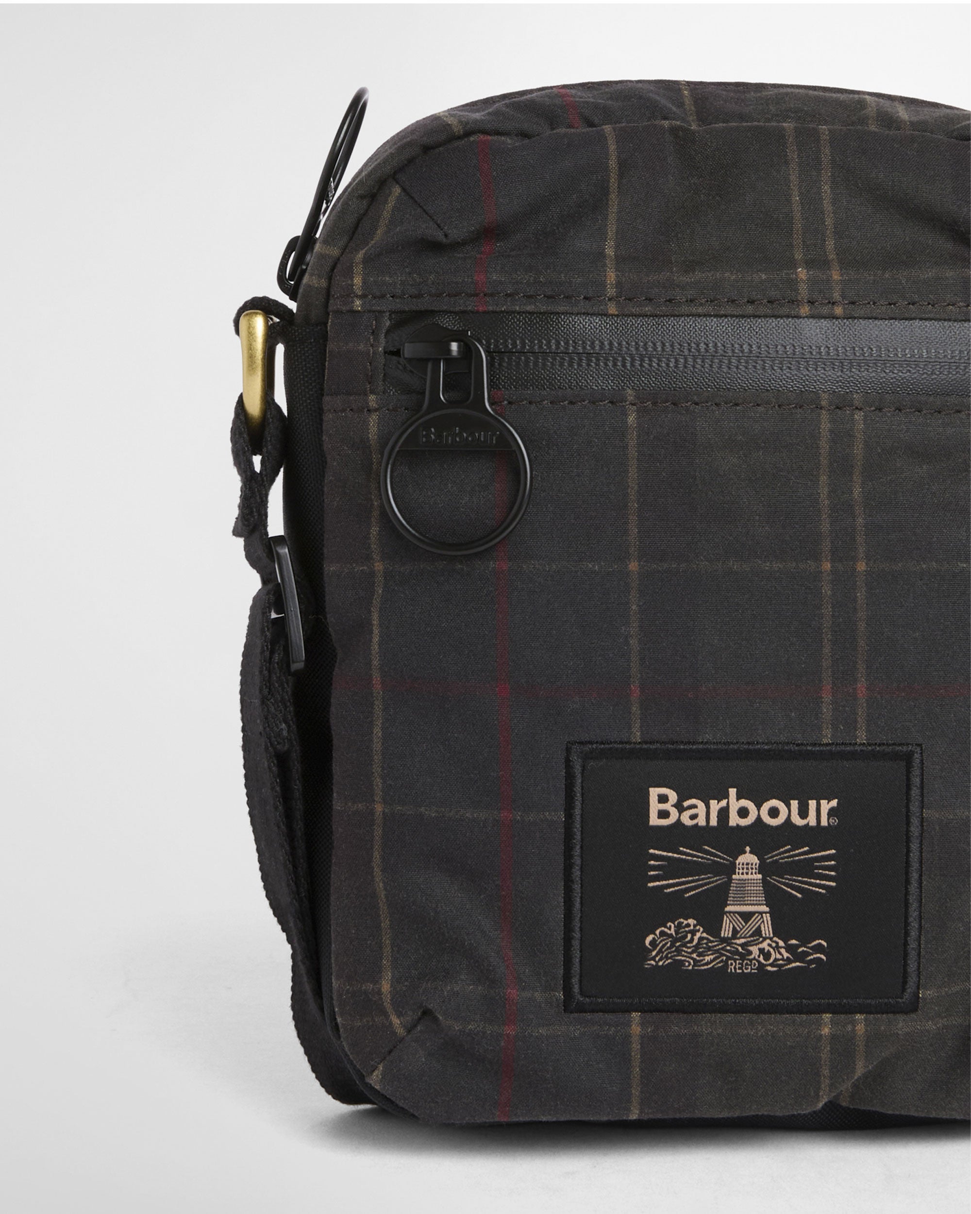 Field Tartan Wax Crossbody Bag - Dark Classic Tartan