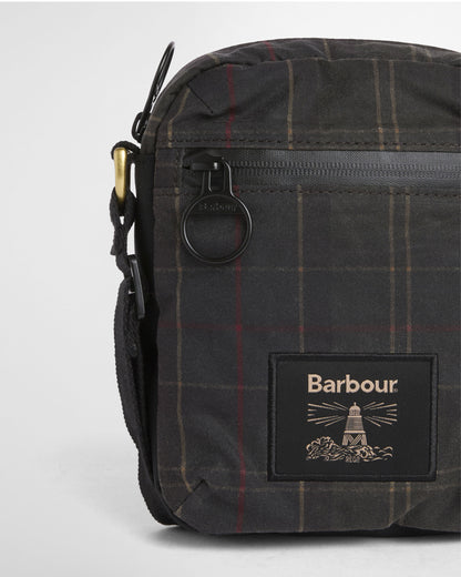 Field Tartan Wax Crossbody Bag - Dark Classic Tartan