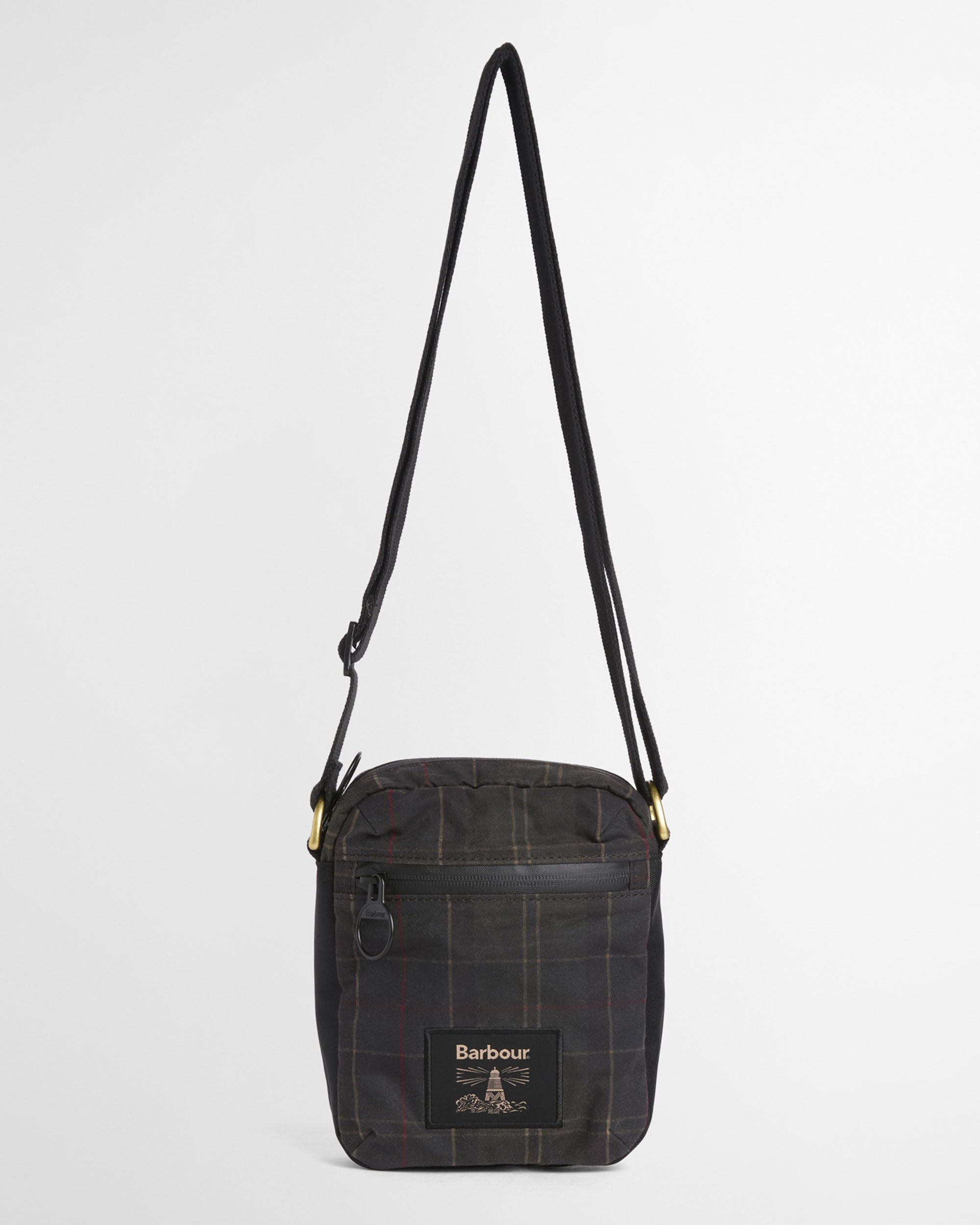 Field Tartan Wax Crossbody Bag - Dark Classic Tartan