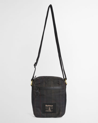 Field Tartan Wax Crossbody Bag - Dark Classic Tartan