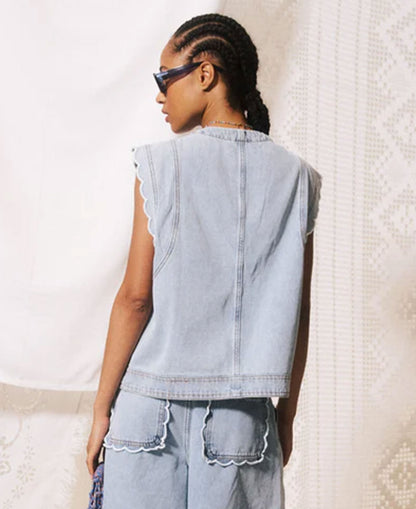 Lillo Gilet - Bleu Jean