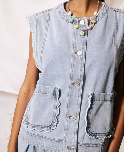 Lillo Gilet - Bleu Jean