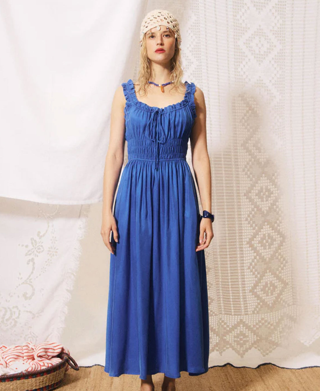 Toto Robe Dress - Bleu Electrique