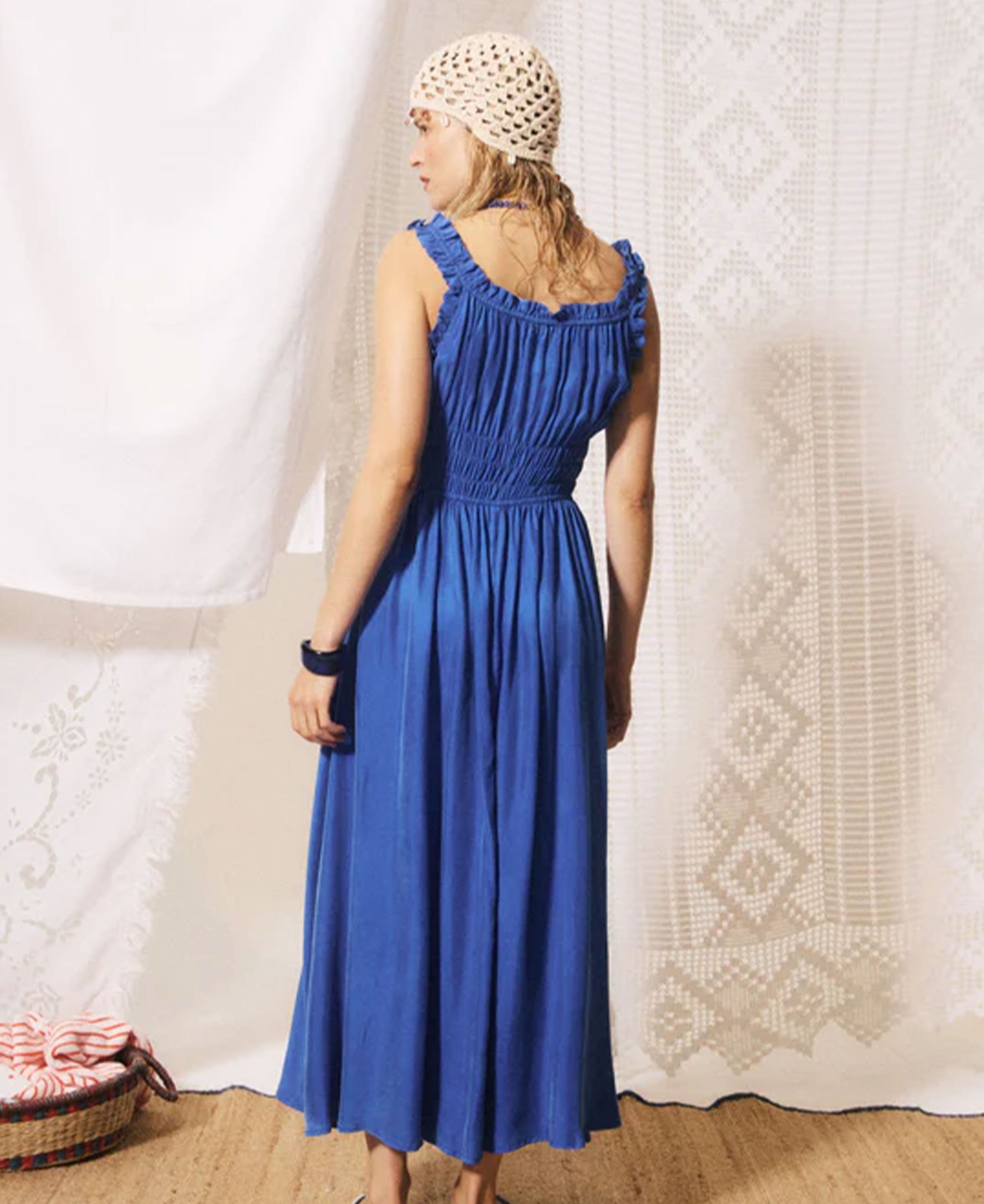 Toto Robe Dress - Bleu Electrique