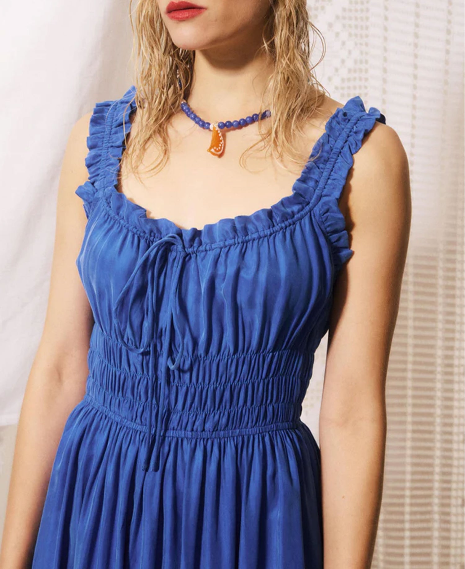 Toto Robe Dress - Bleu Electrique