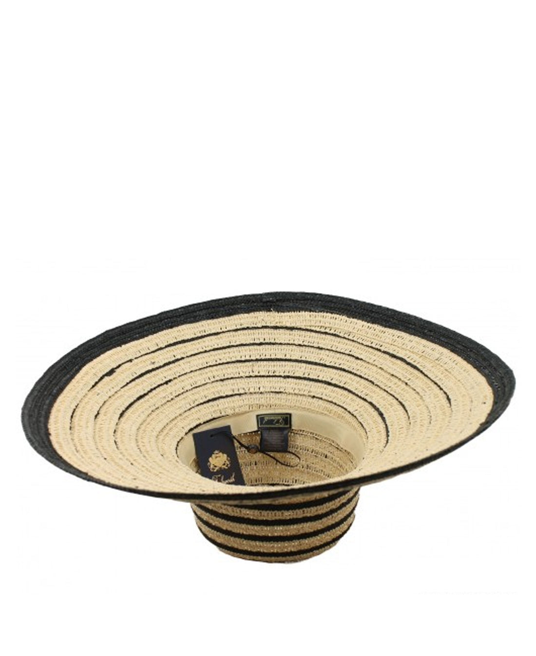 Rousham Wide Brim Sun Hat - Straw/Black