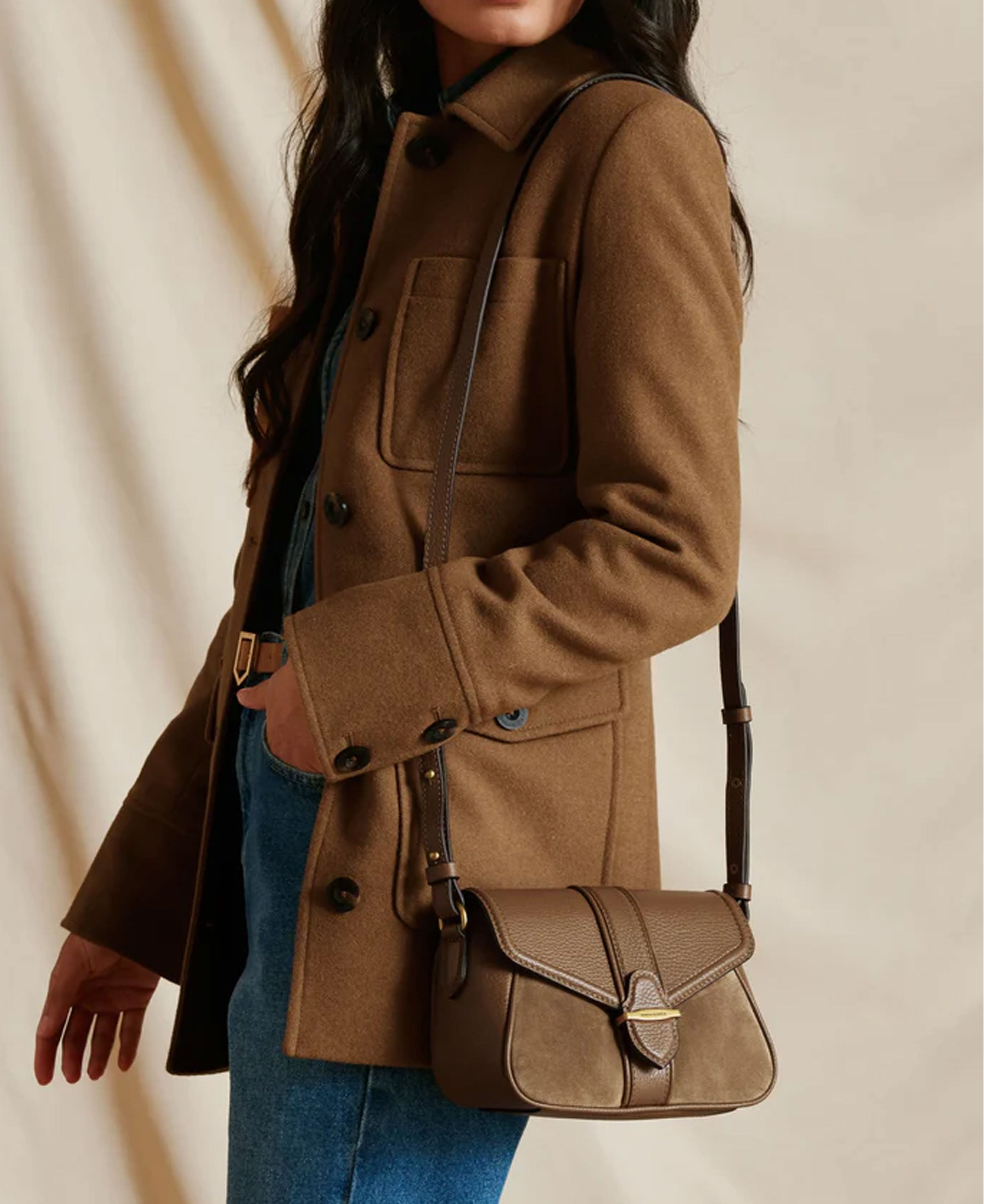 Aviemore Cross Body Suede - Tan