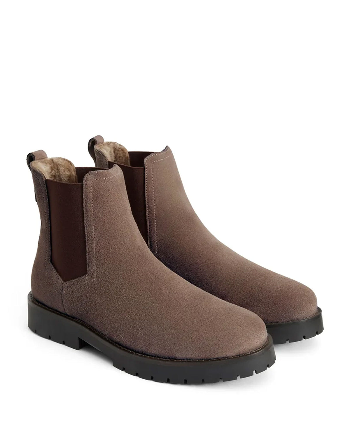 Sheepskin Boudica Boot - Deep Taupe Suede