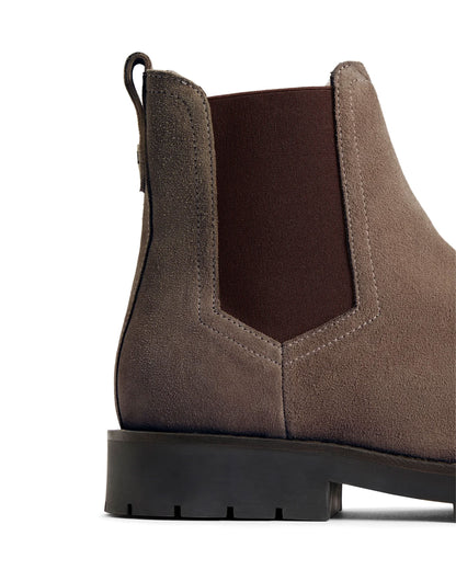 Sheepskin Boudica Boot - Deep Taupe Suede
