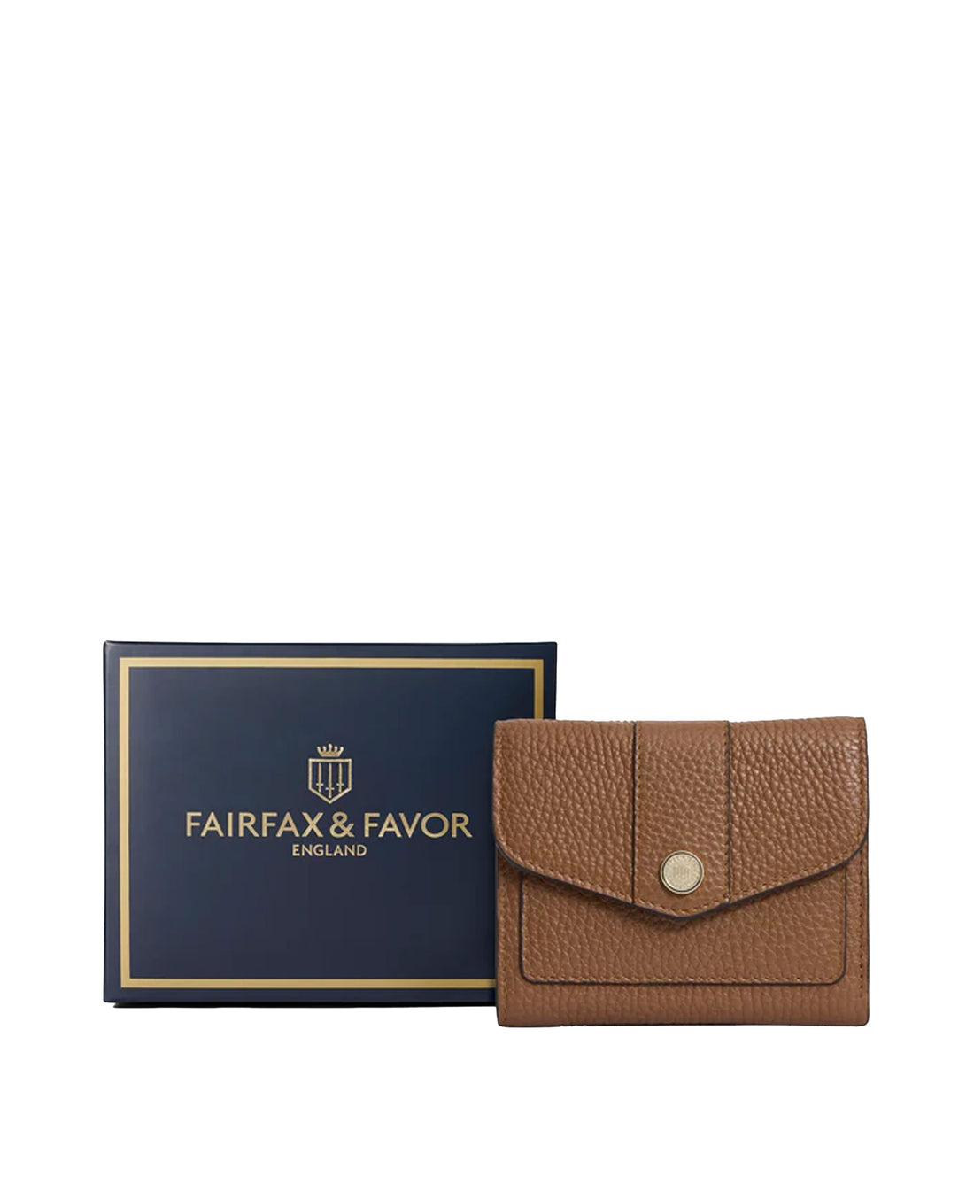 Langford Button Purse Leather - Tan