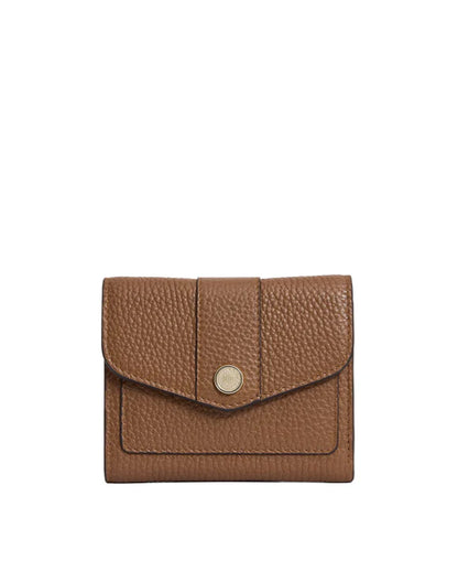 Langford Button Purse Leather - Tan