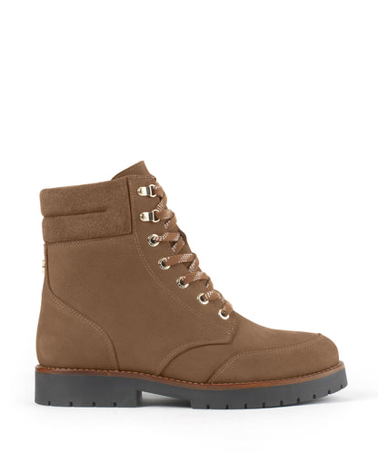 Shearling Lined Galway Ankle Boot - Cognac Nubuck