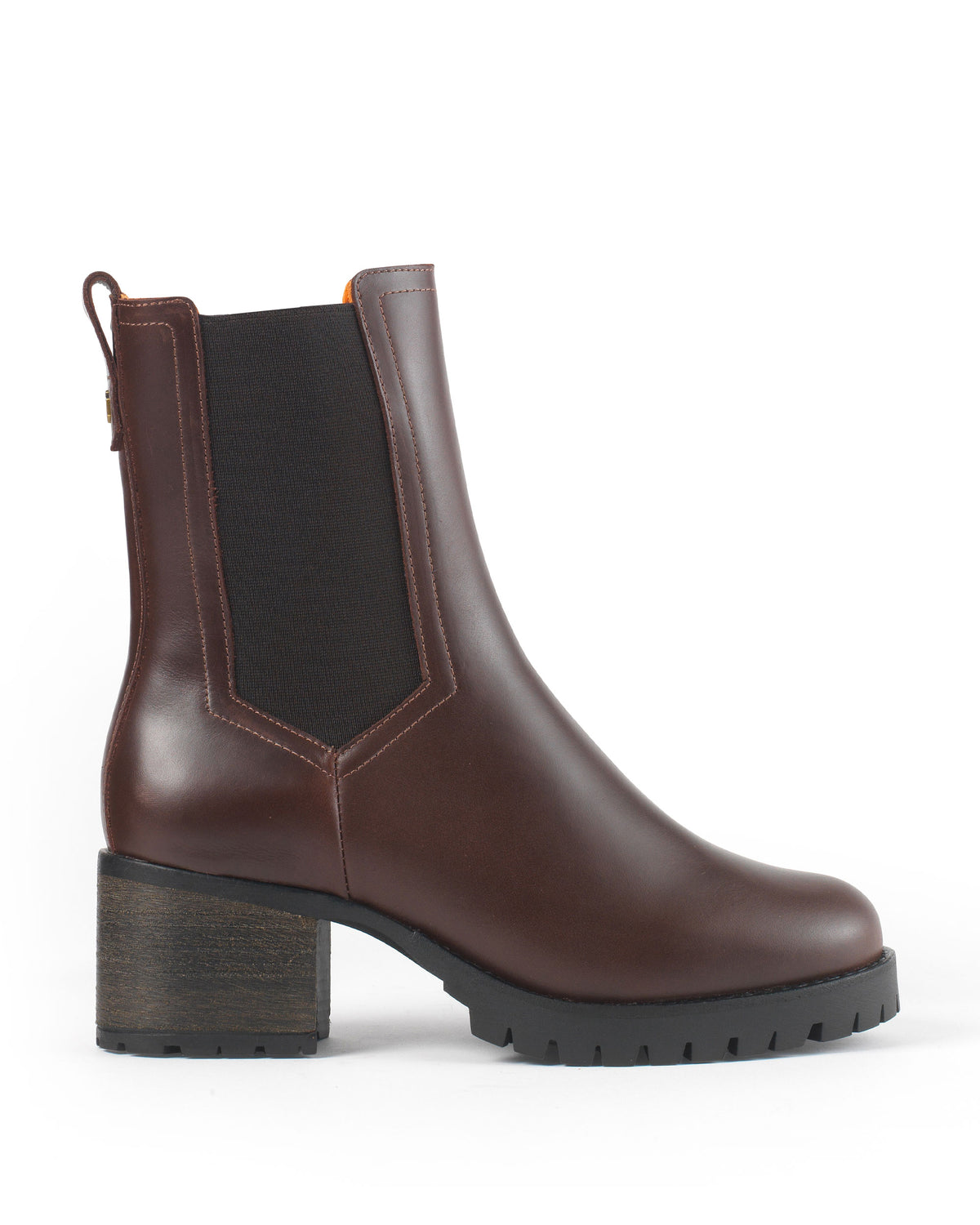 Heeled Boudica - Mahogany Leather