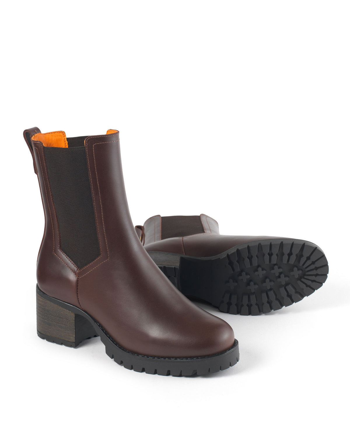 Heeled Boudica - Mahogany Leather