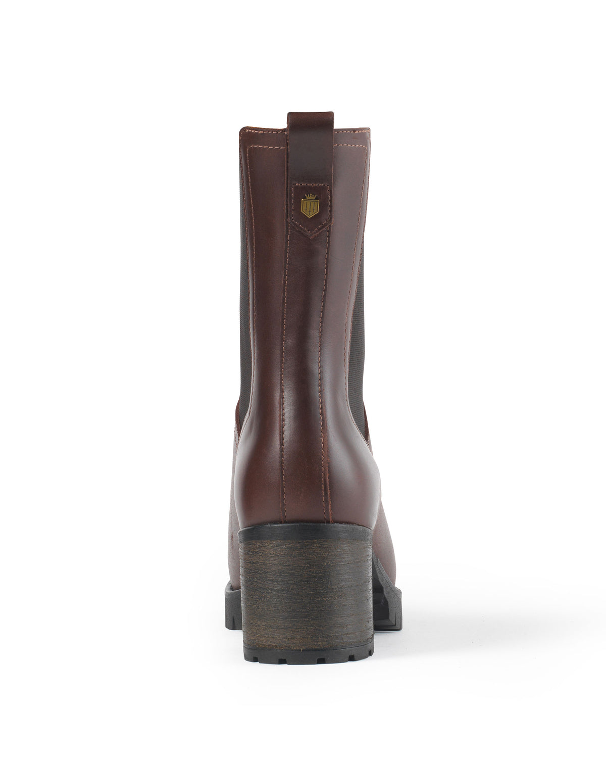 Heeled Boudica - Mahogany Leather