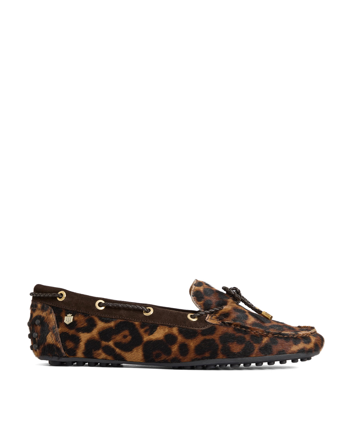Henley Driving Shoes - Leopard Haircalf