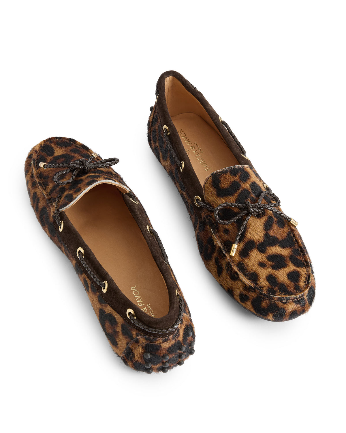Henley Driving Shoes - Leopard Haircalf