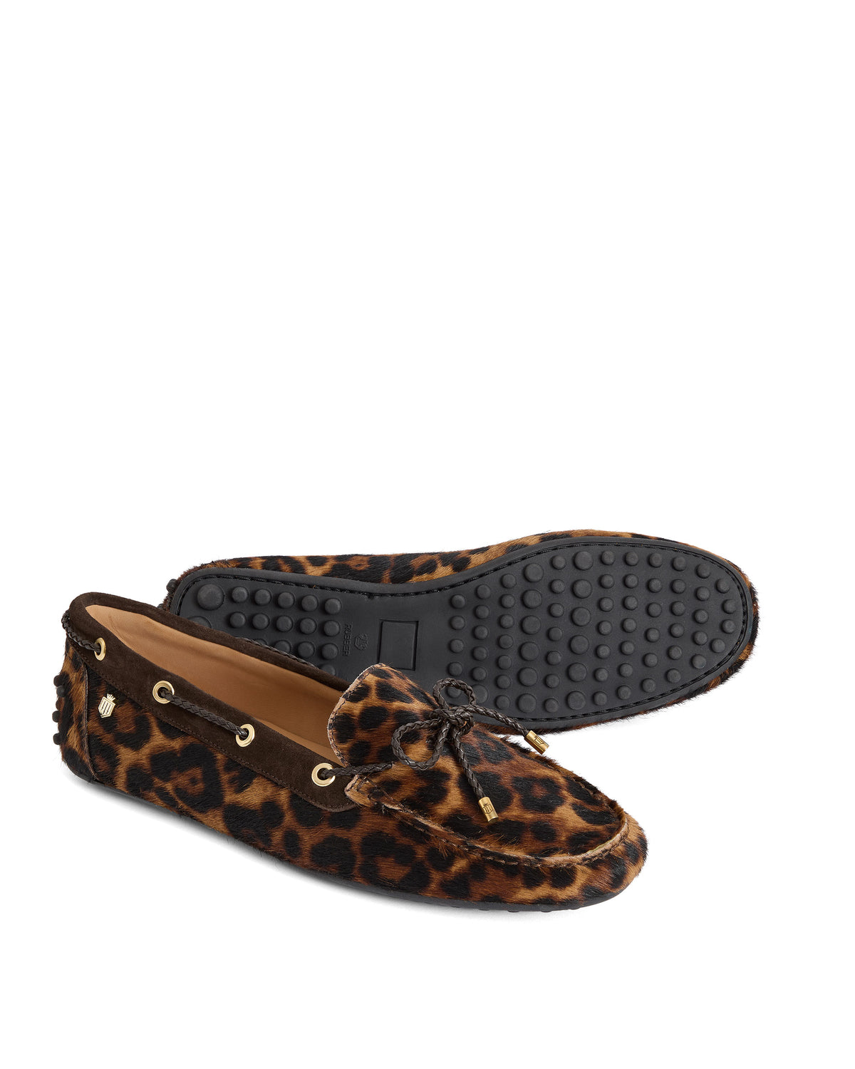 Henley Driving Shoes - Leopard Haircalf