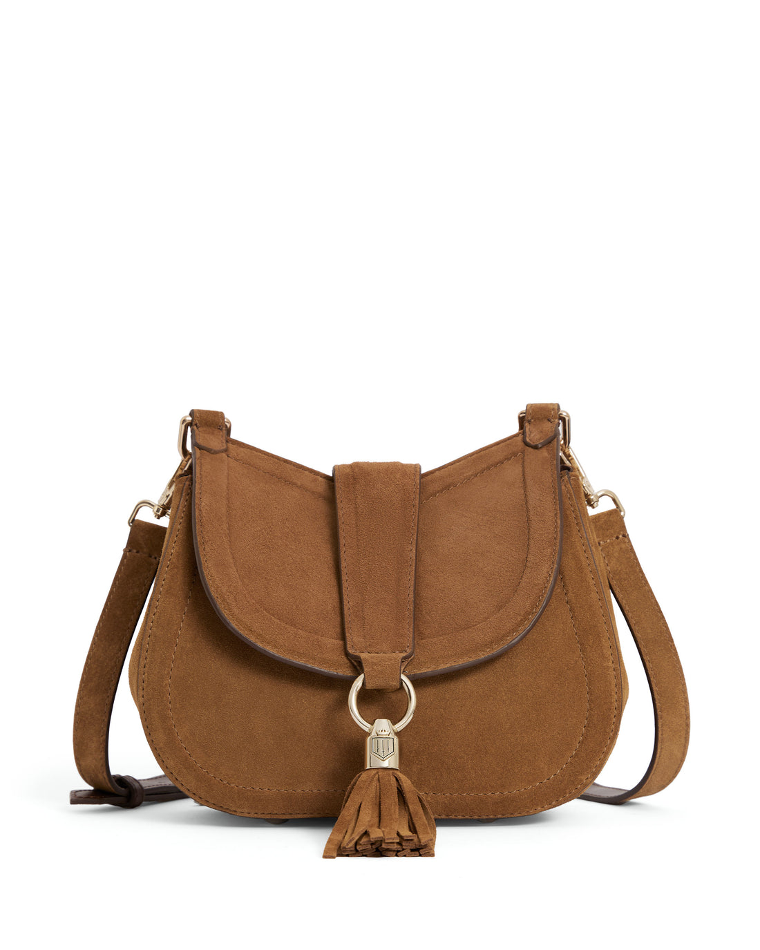 Langham Messenger Bag - Tan Suede