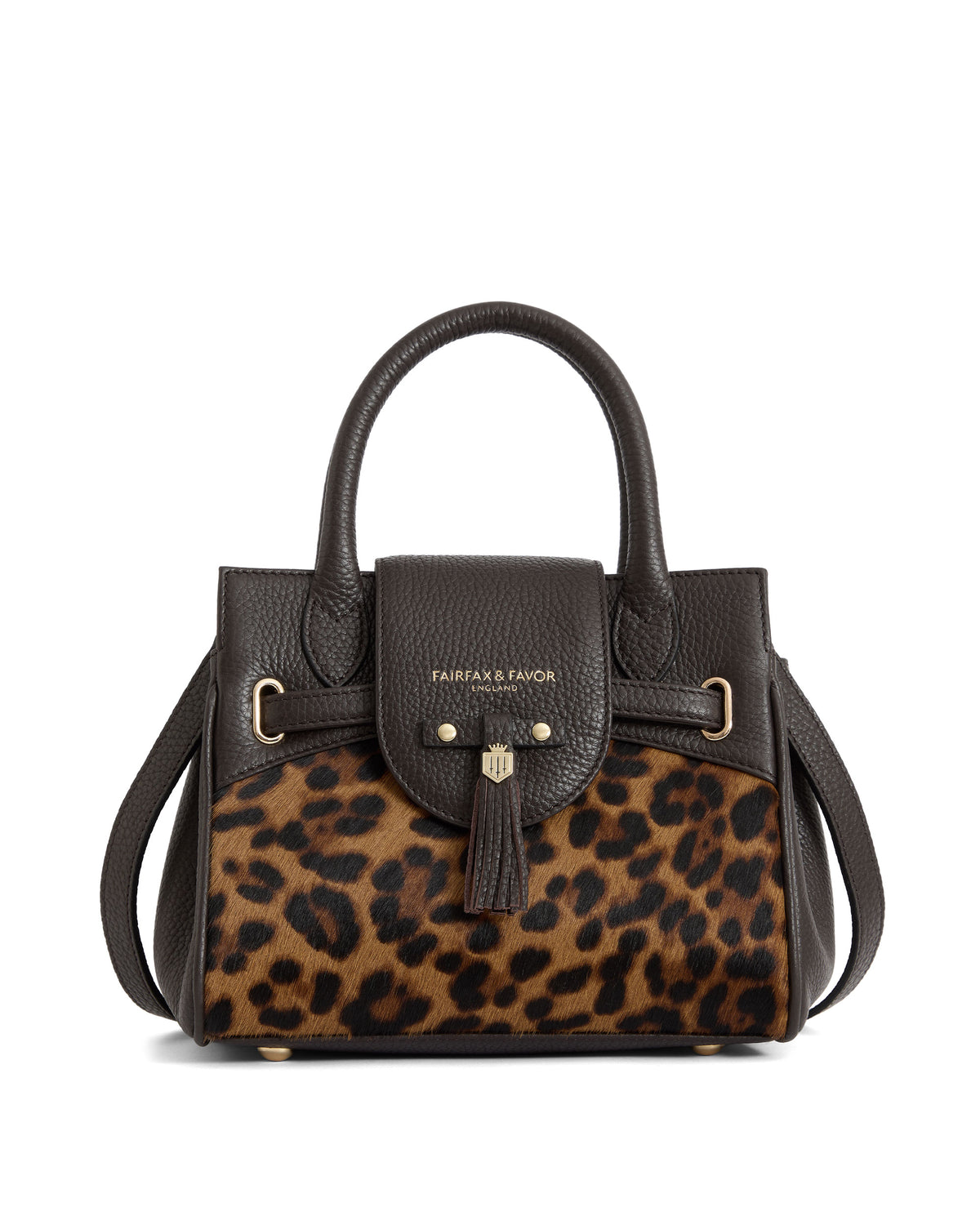 Mini Windsor Handbag - Leopard Haircalf