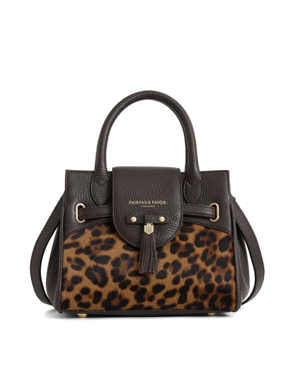 Mini Windsor Handbag - Leopard Haircalf