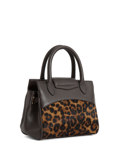 Mini Windsor Handbag - Leopard Haircalf