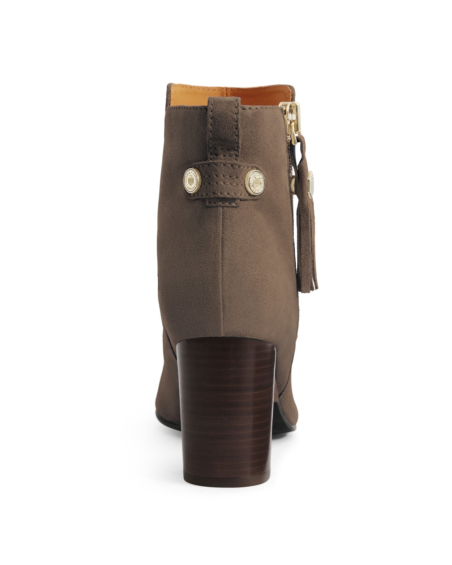Oakham Heeled Ankle Boot - Deep Taupe Suede