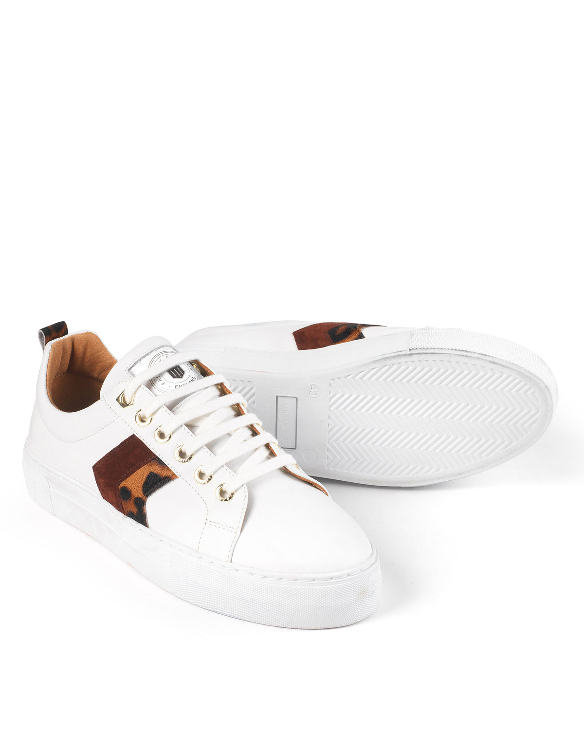 Platform Alexandra Trainer - Leopard/Port