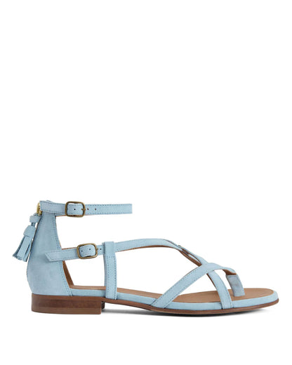 Brancaster Sandal Suede - Sky Blue
