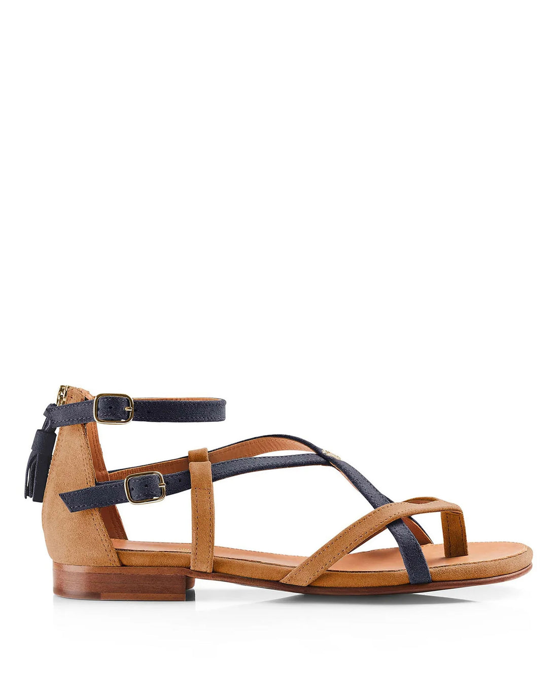 Brancaster Sandal - Tan/Navy