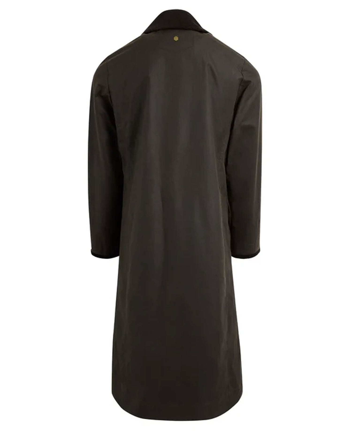 Edith Wax Longline Coat - Khaki