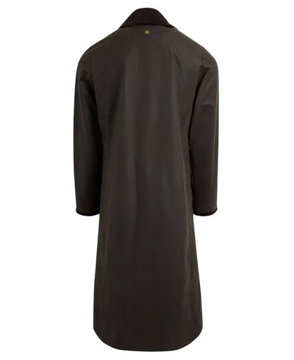 Edith Wax Longline Coat - Khaki