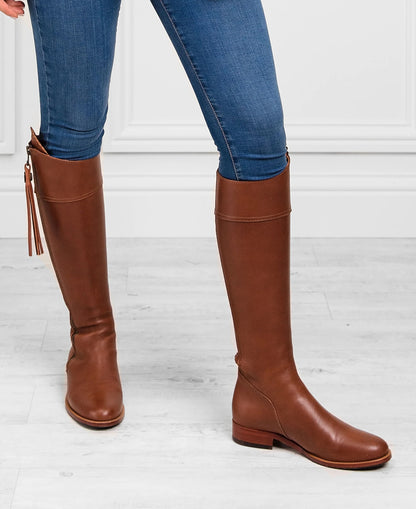 Regina Boot - Tan Leather
