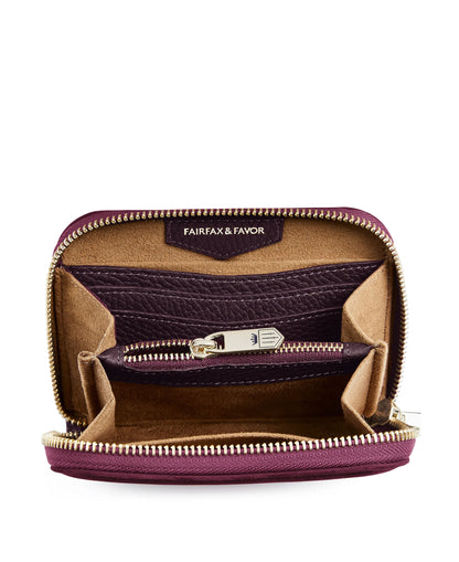 Mini Salisbury Purse - Elderberry Suede