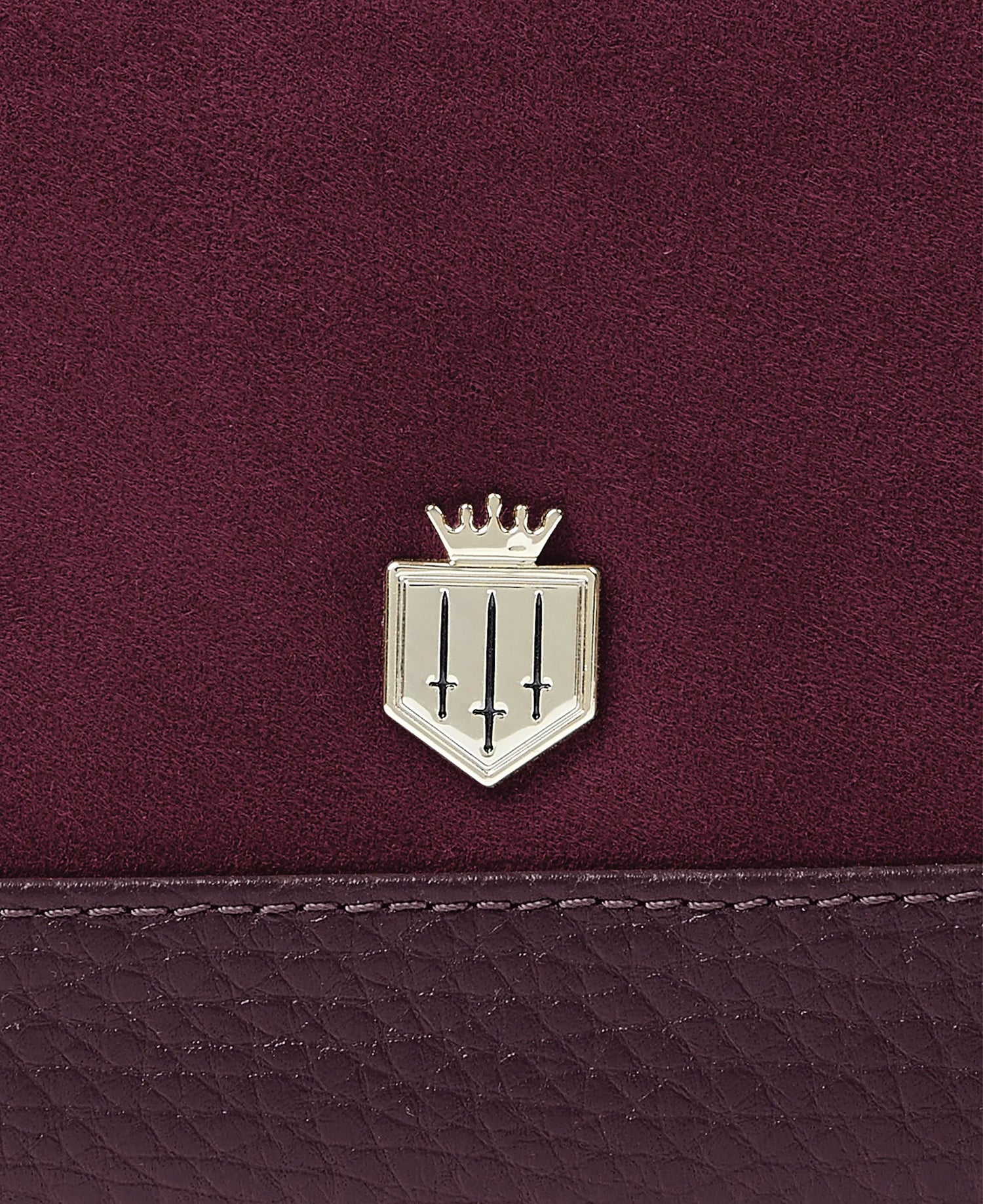 Mini Salisbury Purse - Elderberry Suede