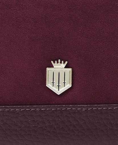 Mini Salisbury Purse - Elderberry Suede