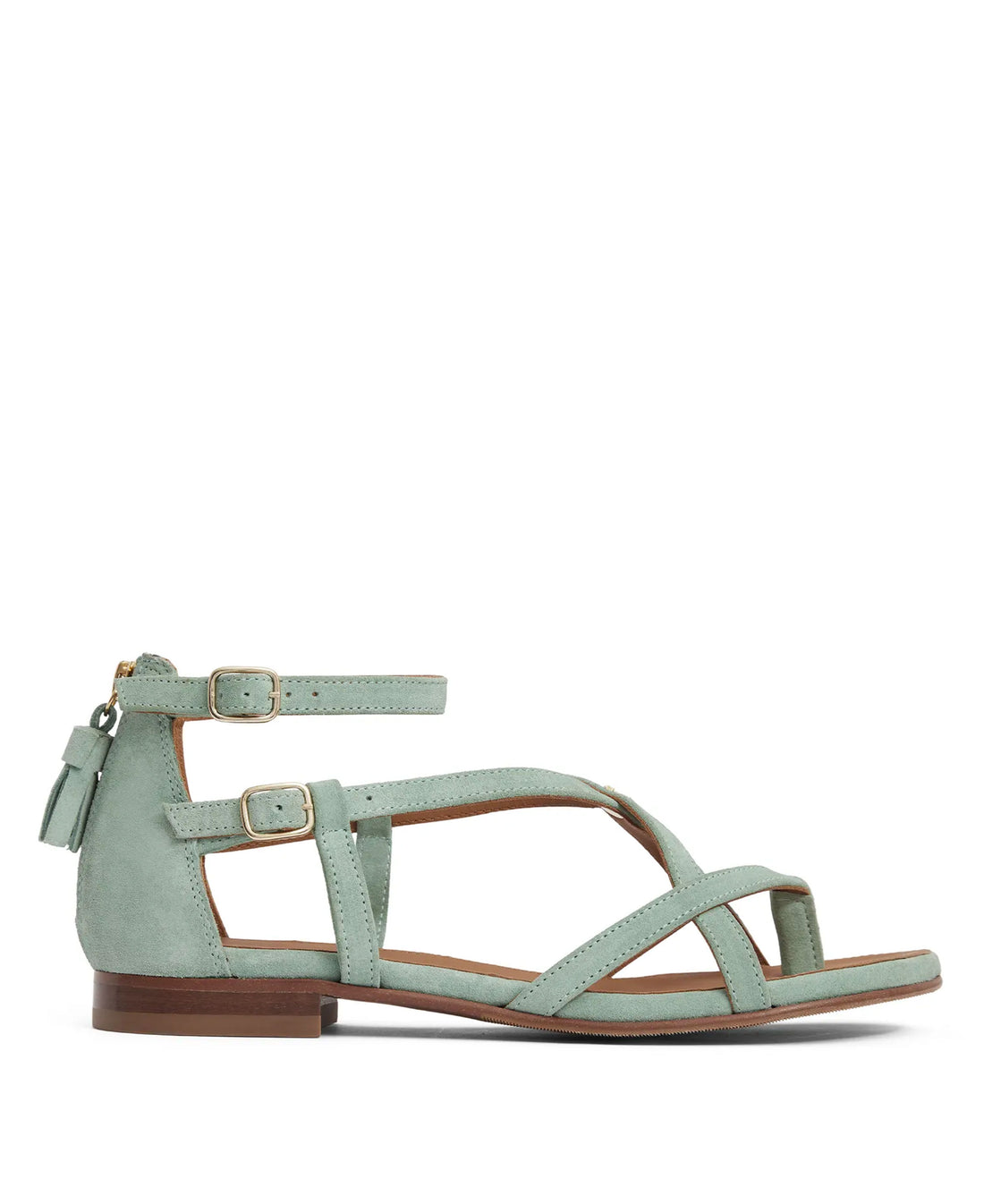 Brancaster Sandal - Mint Suede