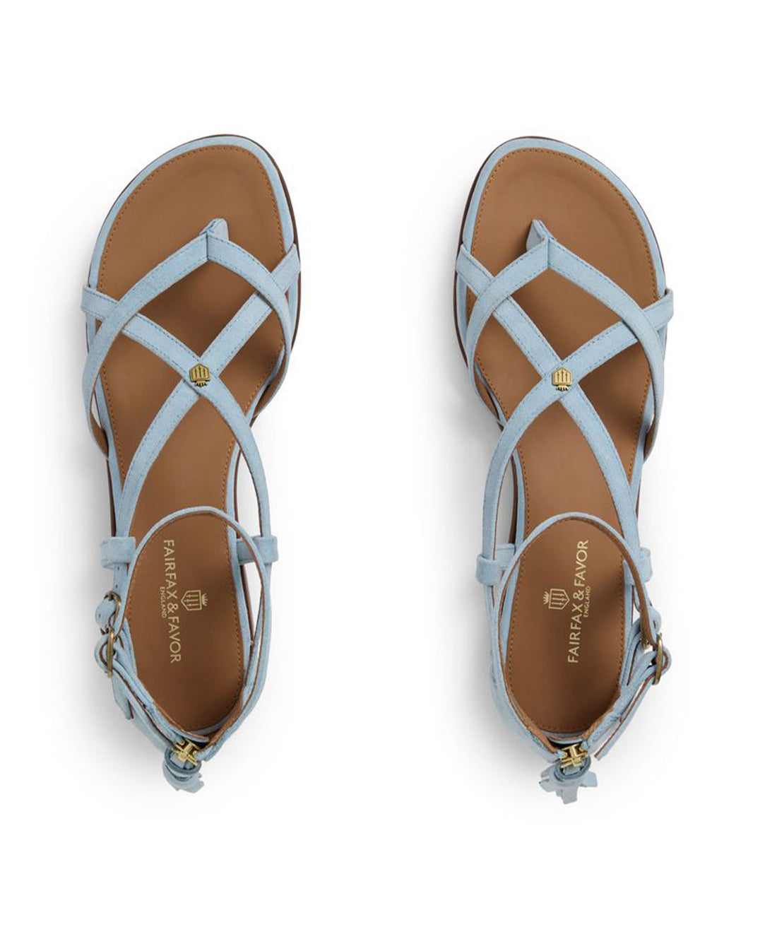 Brancaster Sandal Suede - Sky Blue