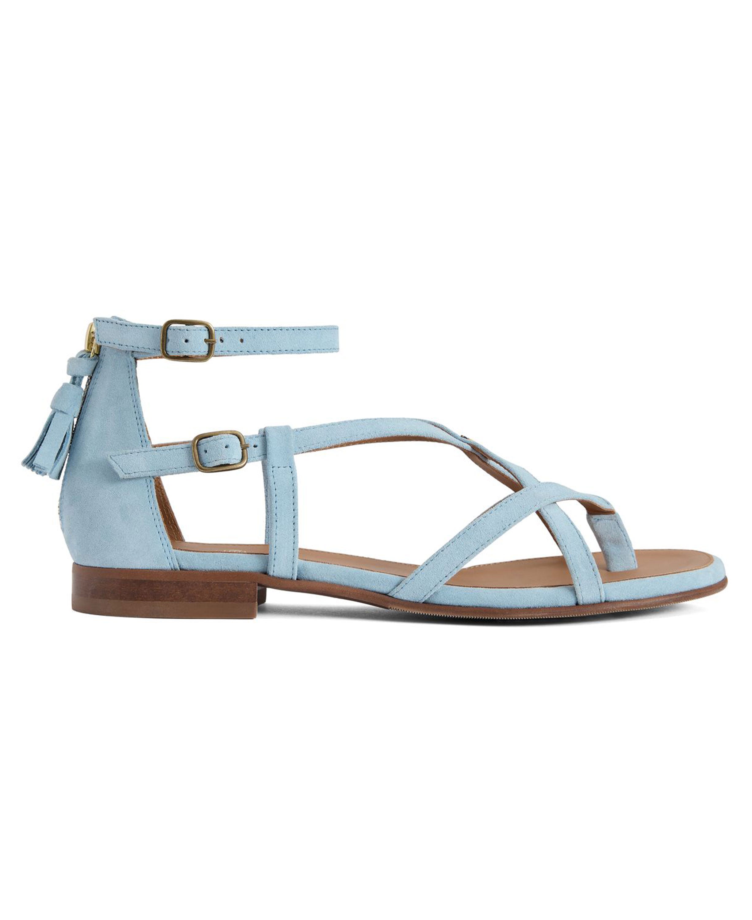 Brancaster Sandal Suede - Sky Blue